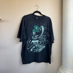 Fifth-sun Men's Black and Navy T-shirt